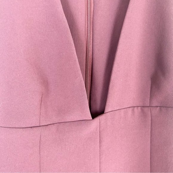 Aritzia Wilfred Montbrun Burgundy V-neck dress - Picture 5 of 6